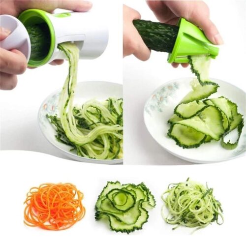 heavy-duty spiralizer slicer, a versatile vegetable cutter for crafting zucchini pasta, noodles, and spaghetti, offering multifunctional use in the kitchen.