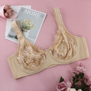 Image of a sexy lace push-up bra with adjustable straps—a stylish and customizable lingerie choice.