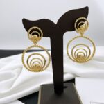 Gold Color Jewelry Set Woman Necklace Earrings Large Set Wedding Banquet Party Gift Free Shipping