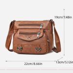 Women Shoulder Bag Soft Leather Simple Lightweight and Large Capacity Shoulder Messenger Bag