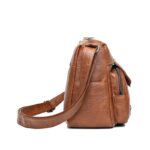 Women Shoulder Bag Soft Leather Simple Lightweight and Large Capacity Shoulder Messenger Bag