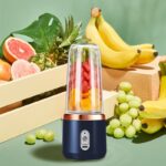 Portable Small Electric Juicer Stainless Steel Blade Juicer Cup Juicer Fruit Automatic Smoothie Blender Kitchen Tool