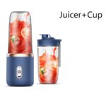 Portable Small Electric Juicer Stainless Steel Blade Juicer Cup Juicer Fruit Automatic Smoothie Blender Kitchen Tool