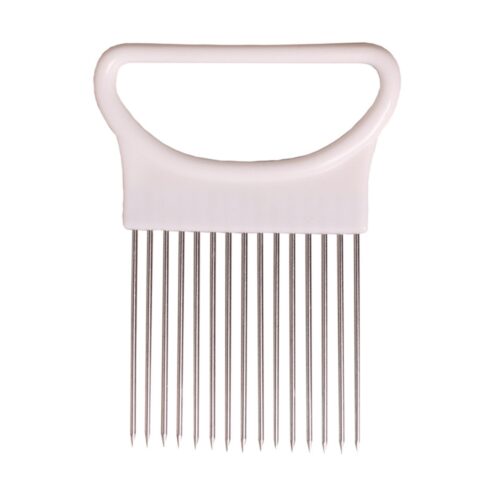 stainless steel onion needle fork, vegetable and fruit slicer, tomato cutter, and cutting holder—a versatile kitchen accessory tool