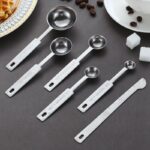 Stainless Steel Measuring Cups and Spoons Set Deluxe Premium Stackable Tablespoons Home Tools Kitchen Accessories