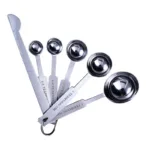 Stainless Steel Measuring Cups and Spoons Set Deluxe Premium Stackable Tablespoons Home Tools Kitchen Accessories