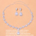 Imported Necklace Jewellery Set or women Luxury Gold and Silver Colour