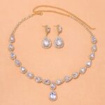 Imported Necklace Jewellery Set or women Luxury Gold and Silver Colour
