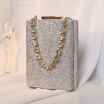 Women Clutch Bags Trendy Fashion Chain Banquet Diamond Top decoration for Wedding and Party