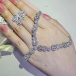 2pcs Luxury Pear Bridal Jewelry Set for Women Anniversary Gift, Birthday Gift Jewelry Set
