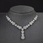 2pcs Luxury Pear Bridal Jewelry Set for Women Anniversary Gift, Birthday Gift Jewelry Set