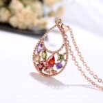 Luxury Jewellery Set Rose Gold Color Pear African Style Neckless for women Daily Casual Fashion