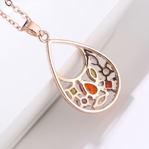 A unique and colorful necklace inspired by African design, perfect for everyday casual wear.