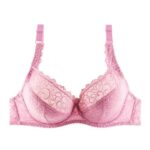 Women Plus Size Brassiere Lingerie Embroidery Floral Lace Bra Sexy Bralette Underwired Underwear