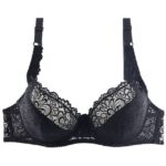 Women Plus Size Brassiere Lingerie Embroidery Floral Lace Bra Sexy Bralette Underwired Underwear