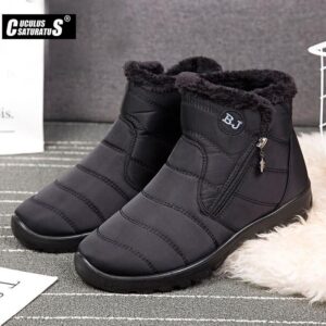 Non-slip winter boots for women, designed for safety and warmth in icy conditions.