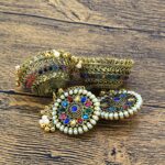 Indian Vintage Gold Plated Boho Bell Ear Rings Traditional Jhumka, Jhumka Earrings for Women and Girls