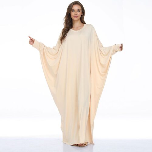 This abaya features a unique and stylish design, made with stretchable fabric for comfort and flexibility.
