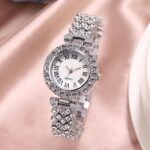 Luxury Rhinestone Watches with Bracelet for women Fashion with beautiful stone Bracelet