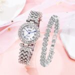 Ladies Quartz Diamond Wristwatch Luxury Rose Gold Watch Women Fashion Elegant Bracelet watches