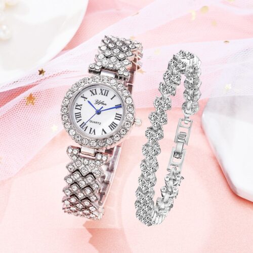 Elegant Rose Gold Watch with Bracelet for Women - A Fashion Statement