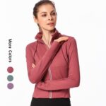 Women’s Winter Sweatshirts Collar Leisure for Female Top Zipper Jacket Sweatshirt