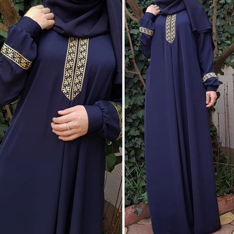 Embroidered Long Sleeve Casual abaya for women Elegant Robe Middle East Design online in Pakistan