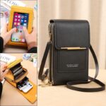 Women Bags Soft Leather Wallets Touch Screen Cell Phone Purse Crossbody Shoulder Strap Handbag for Female Cheap Women’s Bags