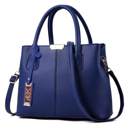 Crossbody handbag with European and American design, featuring a simple, large capacity, single shoulder style, and a solid color