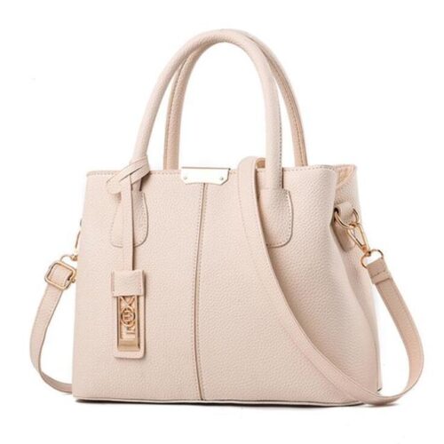 Crossbody handbag with European and American design, featuring a simple, large capacity, single shoulder style, and a solid color