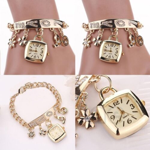 Image of a women's pendant wristwatch, a stylish accessory worn as a necklace.