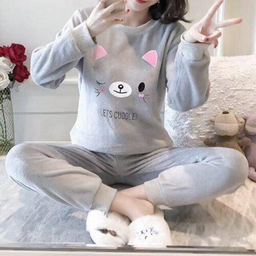 Cozy and comfortable sleepwear designed to keep you warm during cold winter nights.