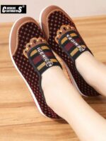 Women's Soft Bottom Non-Slip Middle-aged Leisure Cloth Flat Mom Shoes Female Shoes New Style