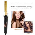 Hot Comb Straightener for Curler Hair to Make them Silky Smooth Flat Hair Irons