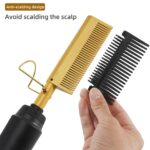 Hot Comb Straightener for Curler Hair to Make them Silky Smooth Flat Hair Irons