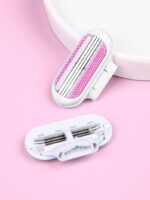 Women Bikini Hair Removal Shaving 3-Layer Stainless Steel Blade Replaceable Manual Safety Razor Blade