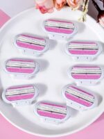 Women Bikini Hair Removal Shaving 3-Layer Stainless Steel Blade Replaceable Manual Safety Razor Blade