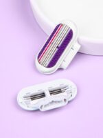 Women Bikini Hair Removal Shaving 3-Layer Stainless Steel Blade Replaceable Manual Safety Razor Blade
