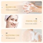 Handmade Rice Soap Rice Puree Essence Body Bath Hydrating Oil Control Facial Cleansing Care Whitening Moisturizing
