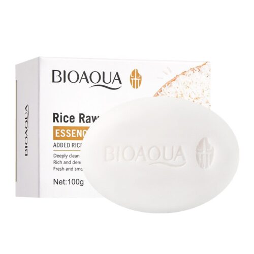 Soap made from natural rice, perfect for gentle cleansing and nourishing the skin.