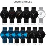 Quartz Men Watches Luxury Top Brand Slim Waterproof Steel Mesh Strap