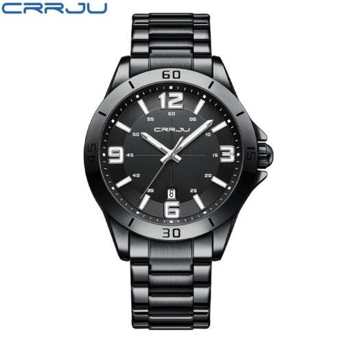 A high-end stainless steel men's wristwatch, exuding luxury and style for the fashion-conscious.