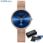 Luxury Women Watch Simple and Casual Ladies Daily Mesh Strap Wristwatch