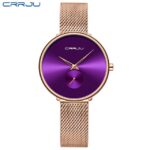 Luxury Women Watch Simple and Casual Ladies Daily Mesh Strap Wristwatch