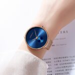 Luxury Women Watch Simple and Casual Ladies Daily Mesh Strap Wristwatch