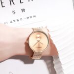 Luxury Women Watch Simple and Casual Ladies Daily Mesh Strap Wristwatch