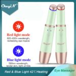 Eye Massager Pen Heated Vibration Massager for Relief Eye Fatigue Dark Circles Puffiness Anti- Aging Wrinkle