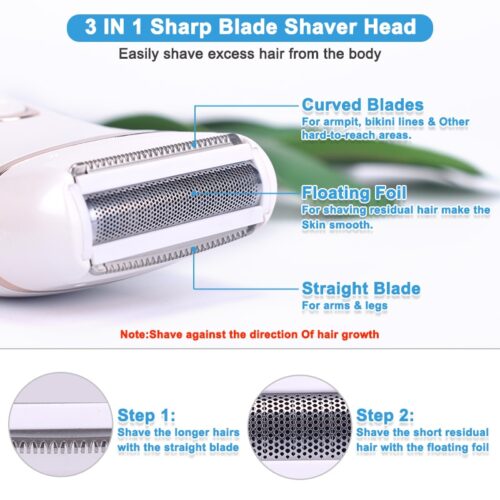 A versatile electric shaver designed for women, providing efficient and comfortable hair removal.