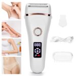 Electric Razor Painless Shaver for Women Hair Removal and Trimmer for Legs Underarm Waterproof LCD Display USB Charging is supported