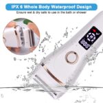 Electric Razor Painless Shaver for Women Hair Removal and Trimmer for Legs Underarm Waterproof LCD Display USB Charging is supported